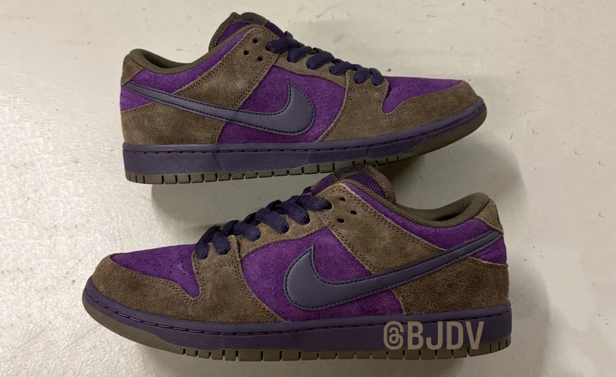 Nike SB Has a Purple and Brown Suede Dunk Low On the Way for Spring 2027 Nike release photo