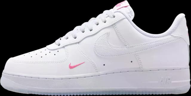 Nike Air Force 1 Low WMNS White Lotus / Pink Nike release photo