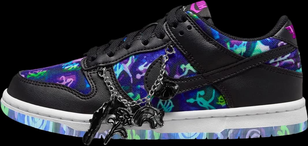 Andrea Bergart x Nike Dunk Low GS Black / Blue release photo 1