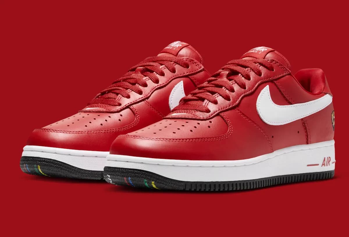 Victor Victor x Nike Air Force 1 ’01 “University Red” release photo 1