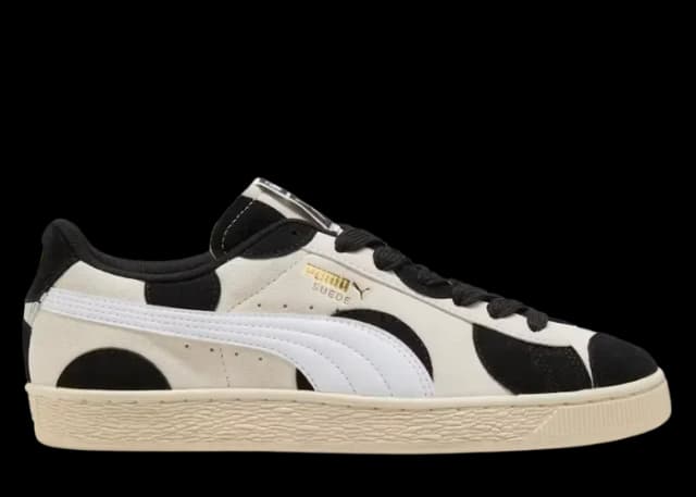 Puma Suede Printed Alpine Snow Black Puma release photo