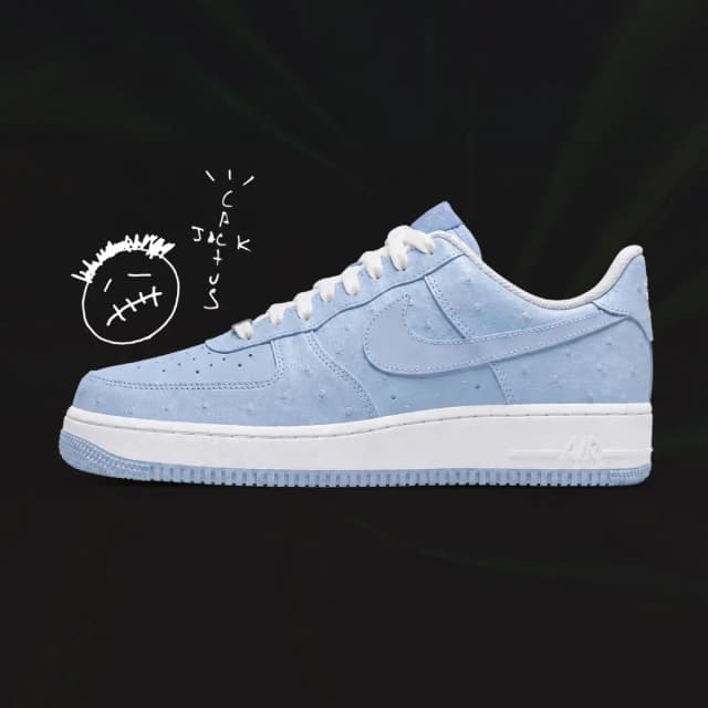 Travis Scott x Nike Air Force 1 Low ’07 Nike release photo