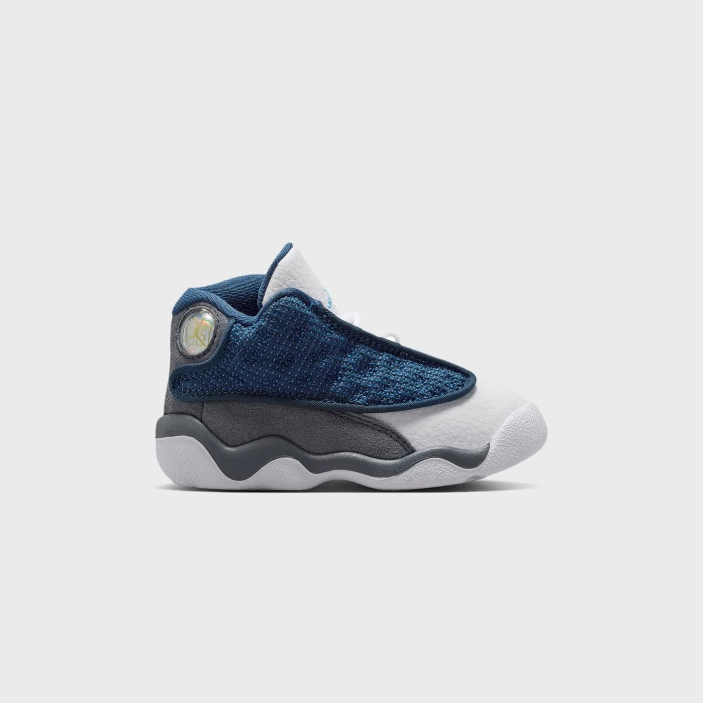 Jordan TD Jordan 13 Retro - Navy / Flint Grey / White / University Blue Jordan release photo