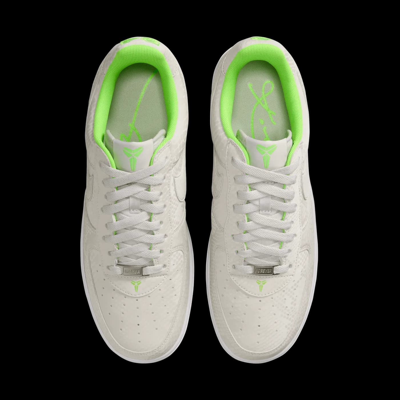 Nike Kobe Air Force 1 Low Vast Grey Electric Green release photo 5