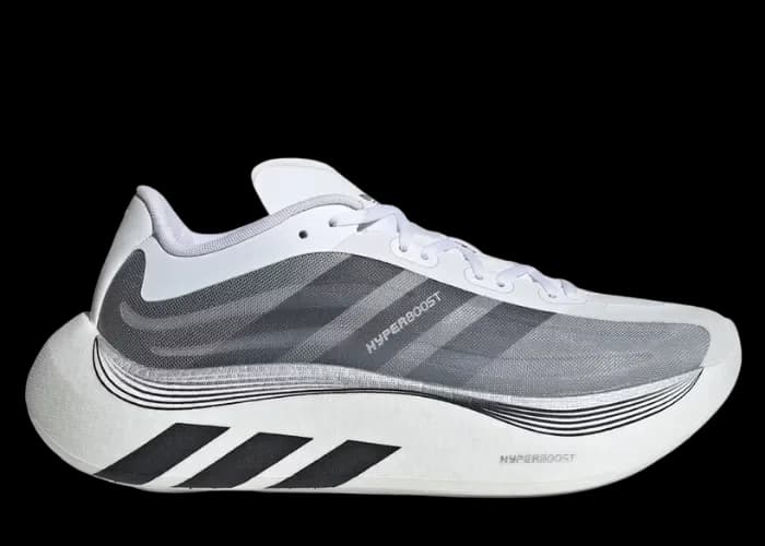 adidas Hyper Boost Euphoria LT Black White Silver Metallic release photo 1