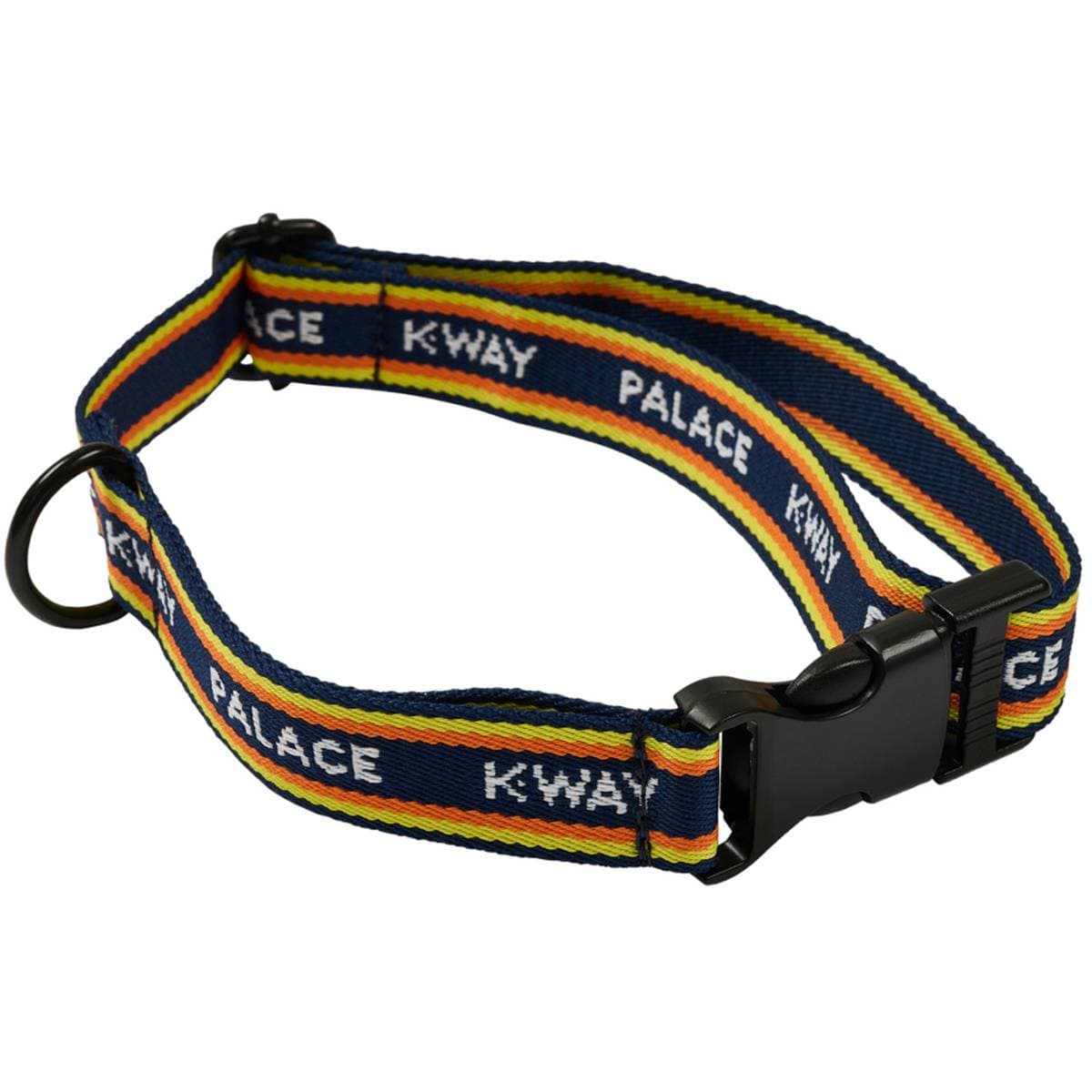 Palace K-way Dog Collar Navy / Yellow Stripe release photo 1