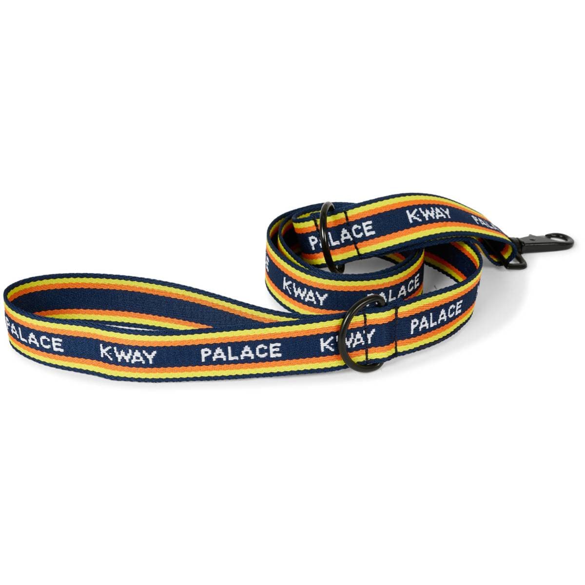 Palace K-way Dog Lead Navy / Yellow Stripe release photo 1