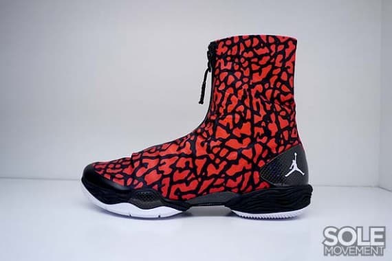 Air Jordan 28 QS - Red/Black & Grey/Black "Cement Print" Jordan release photo