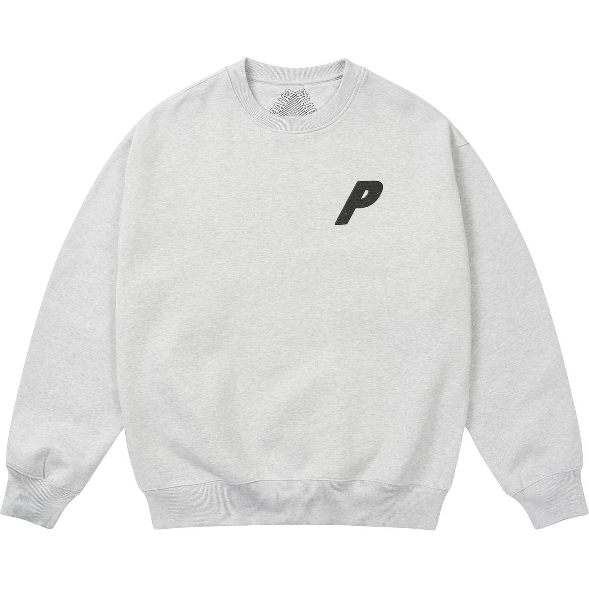 P3 Chain Puff Crew Grey Marl