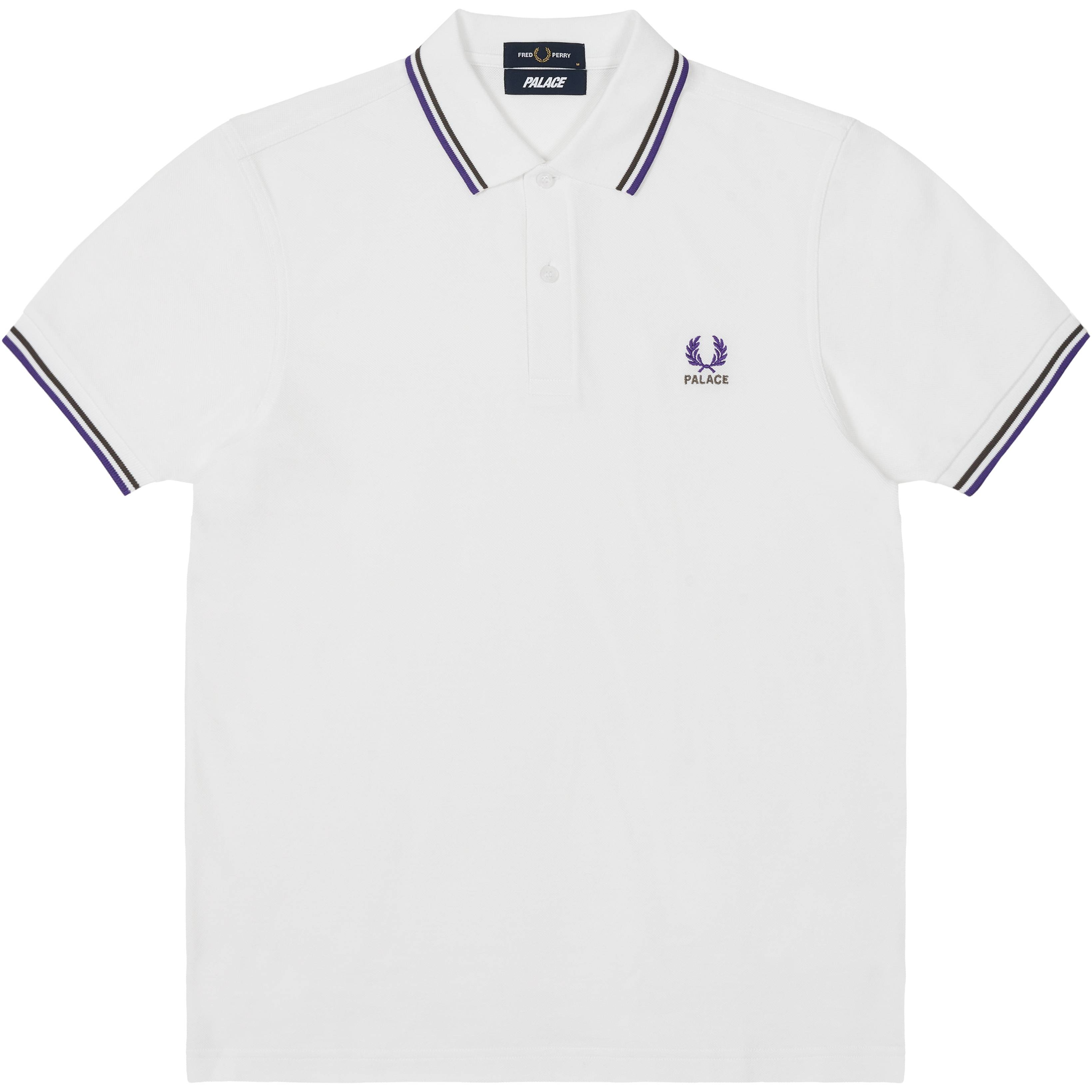 Palace Fred Perry Shirt White