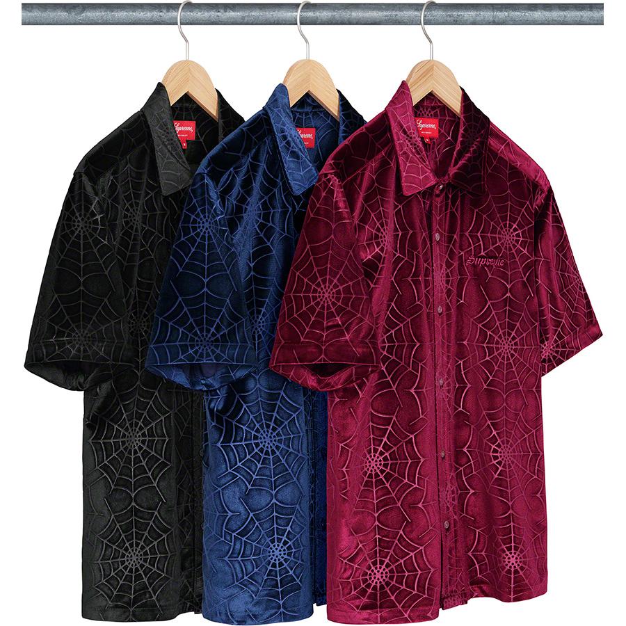 Spider Web Velvet S/s Shirt