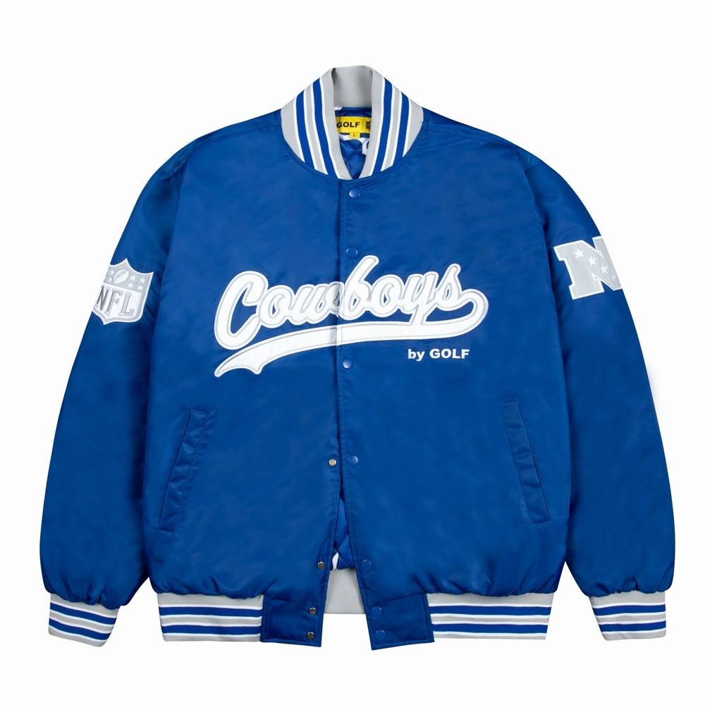 Cowboys Satin Bomber Jacket