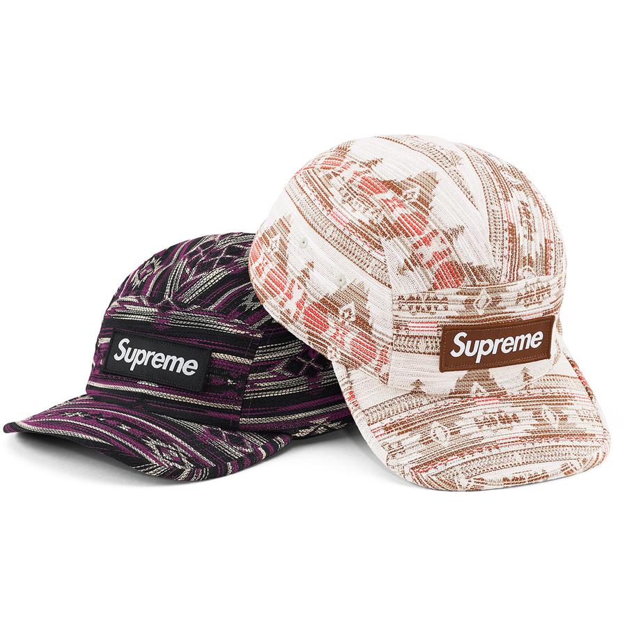 Woven Pattern Camp Cap