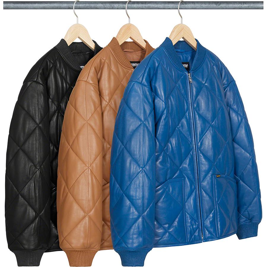 Quilted Leather Work Jacket