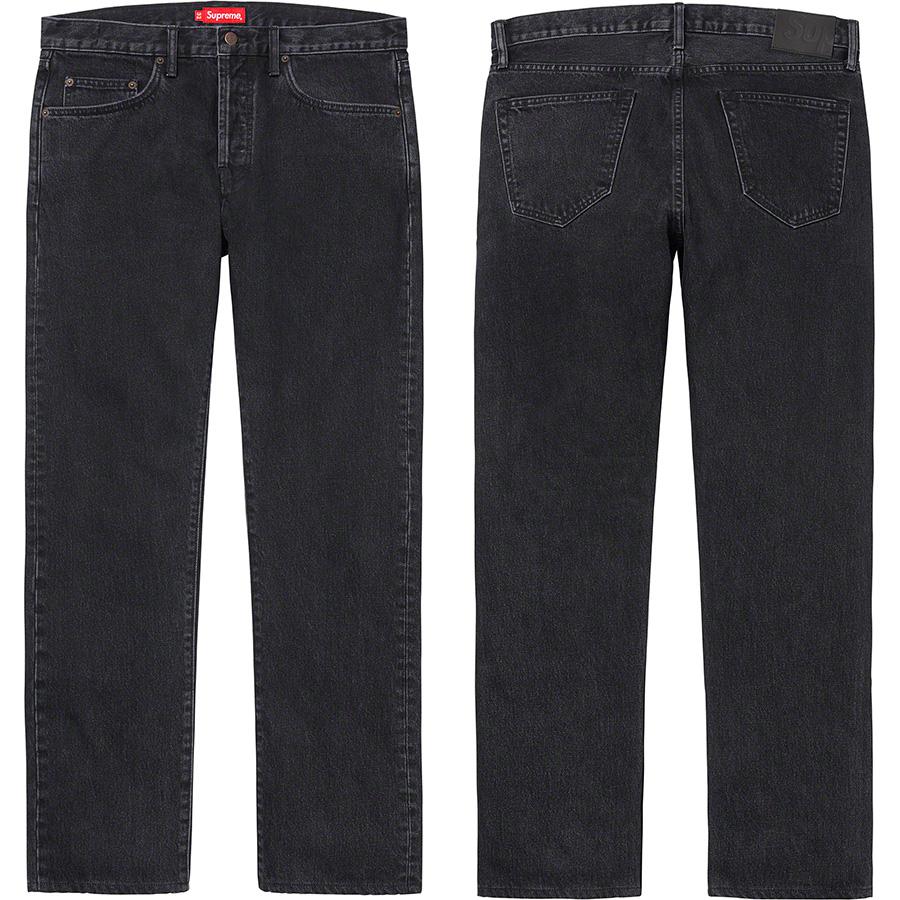 Stone Washed Black Slim Jean