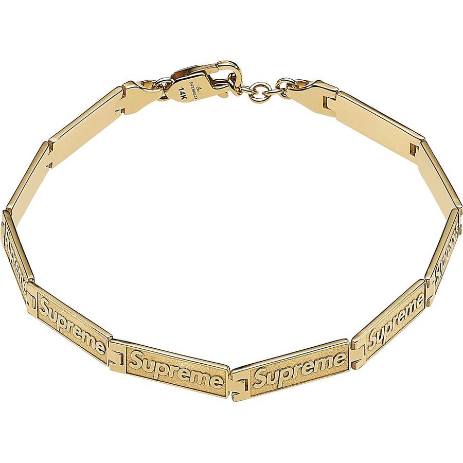 Supreme®/jacob & Co Logo Link Bracelet (14k Gold)