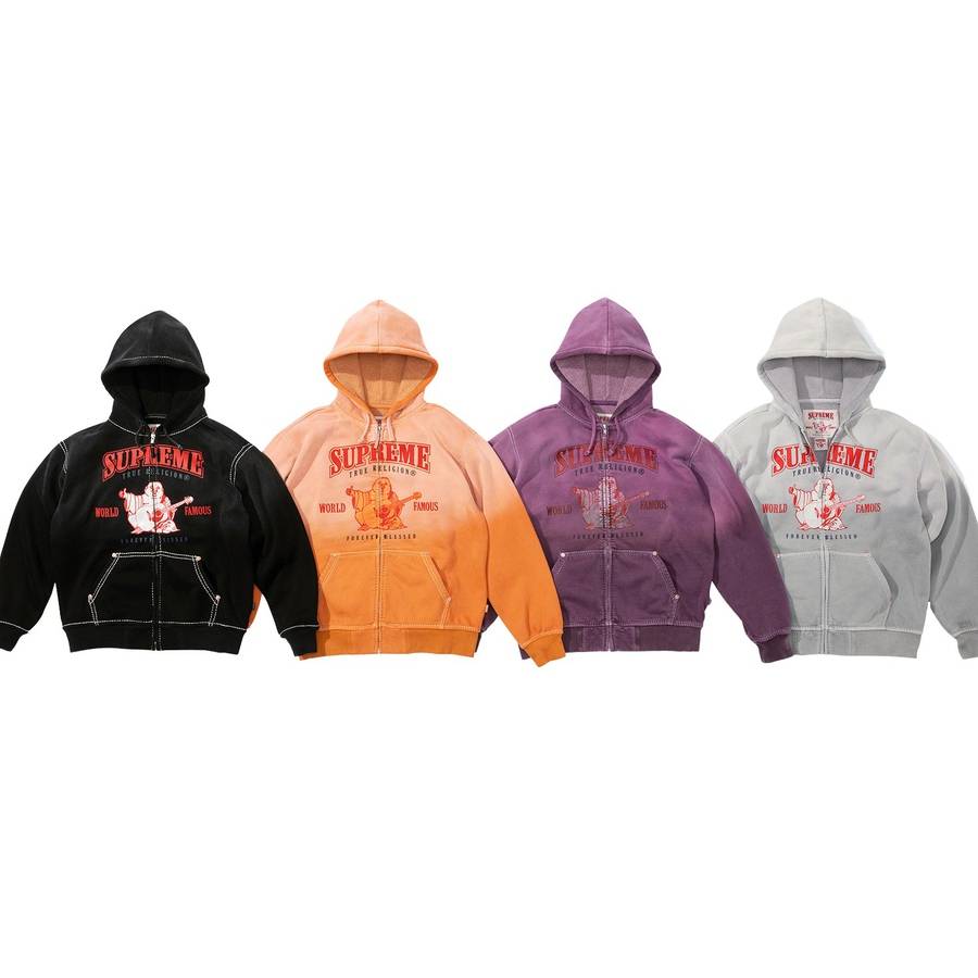 Supreme®/true Religion® Zip Up Hooded Sweatshirt