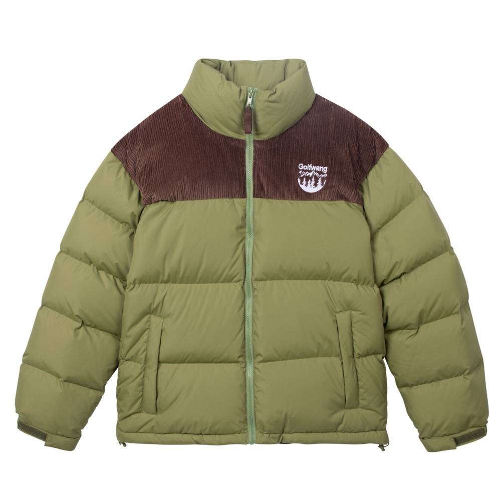 Corduroy Yoke Down Jacket
