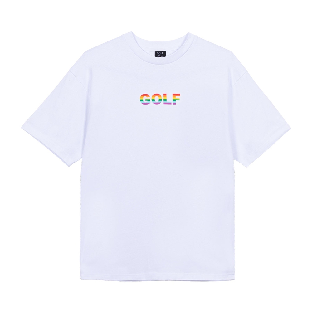 Rainbow Golf Logo Tee