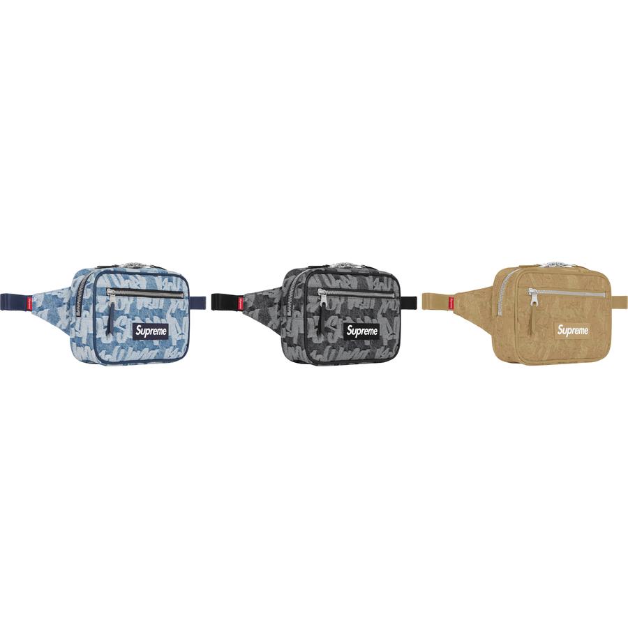 Fat Tip Jacquard Denim Waist Bag