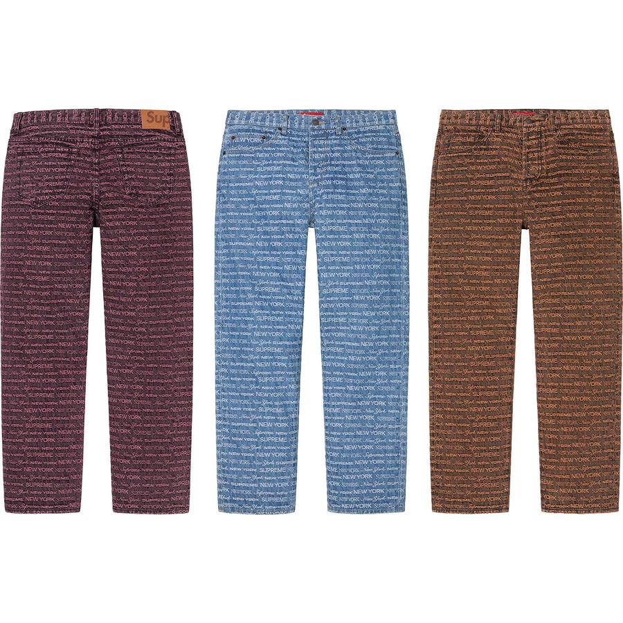 Multi Type Jacquard Regular Jean