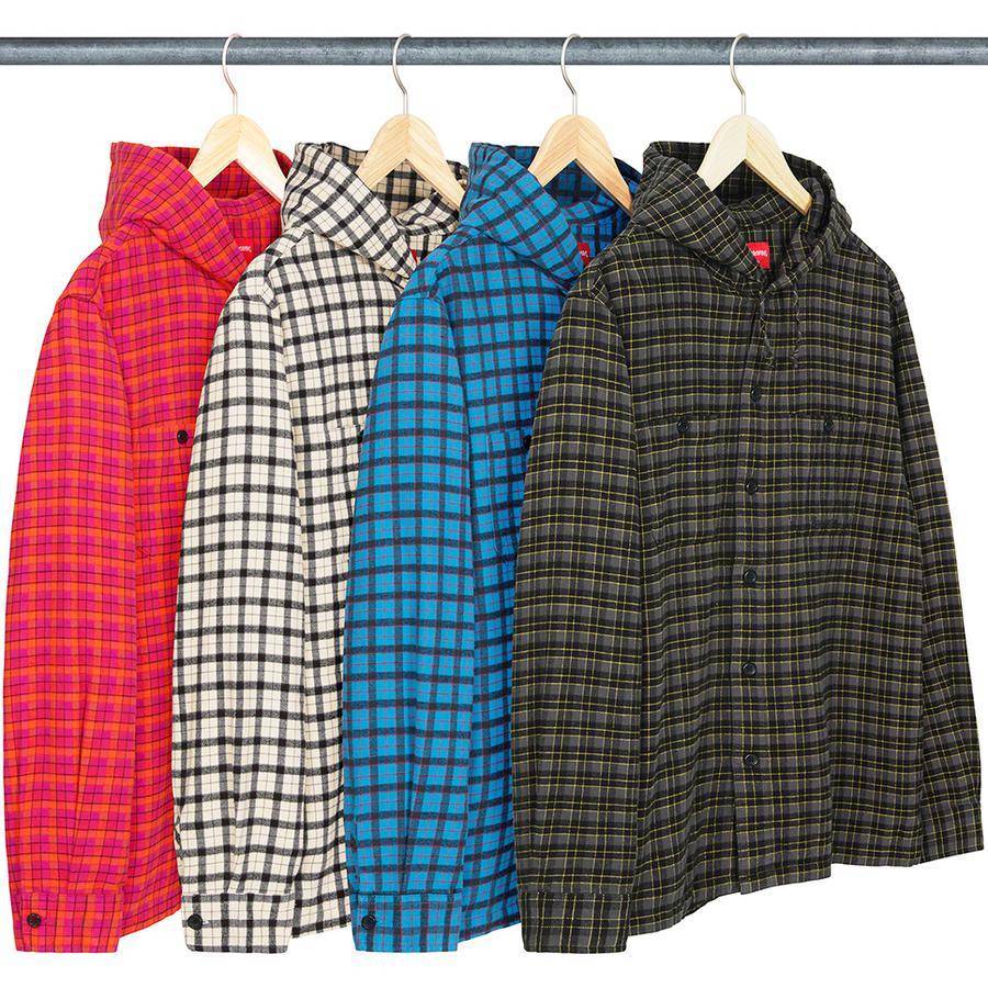 Mini Plaid Hooded Shirt