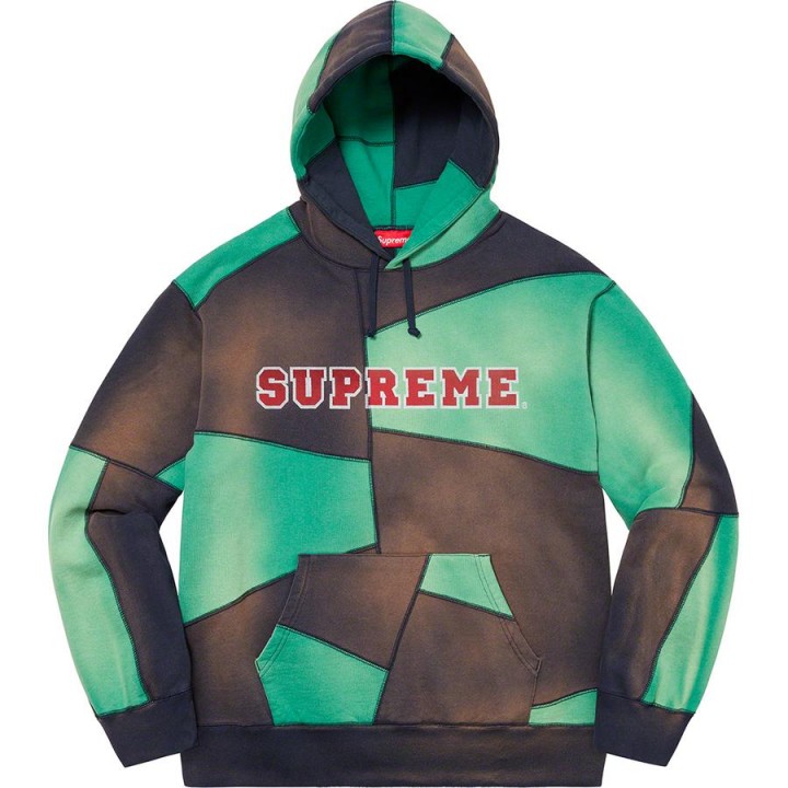 Supreme Patchwork Hooded Sweatshirt