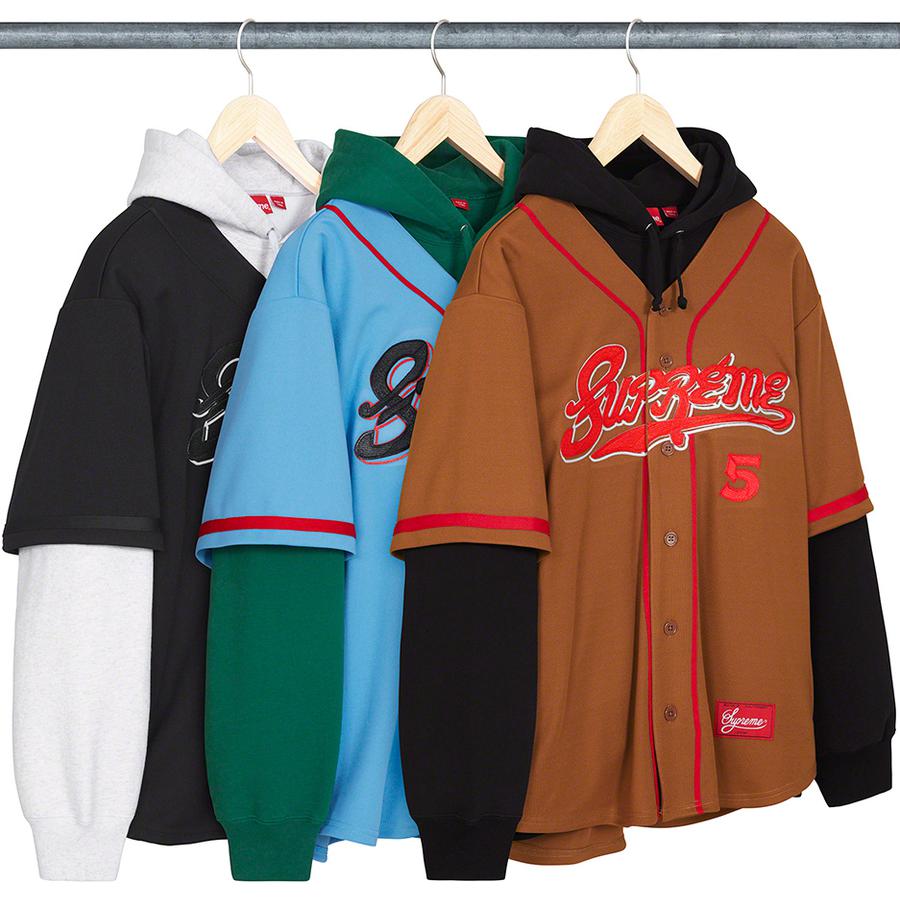 Baseball Jersey Hooded Sweatshirt