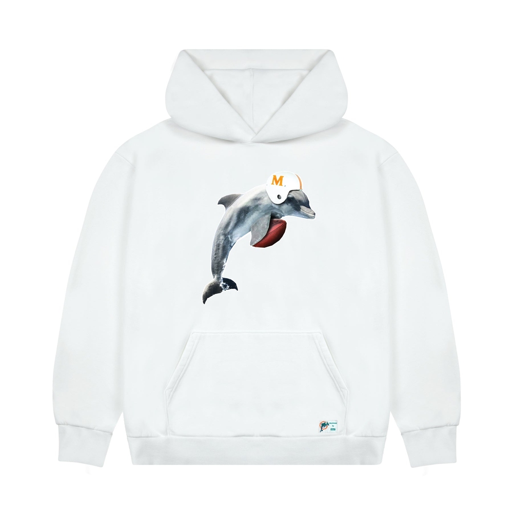 Dolphins Cutout Hoodie