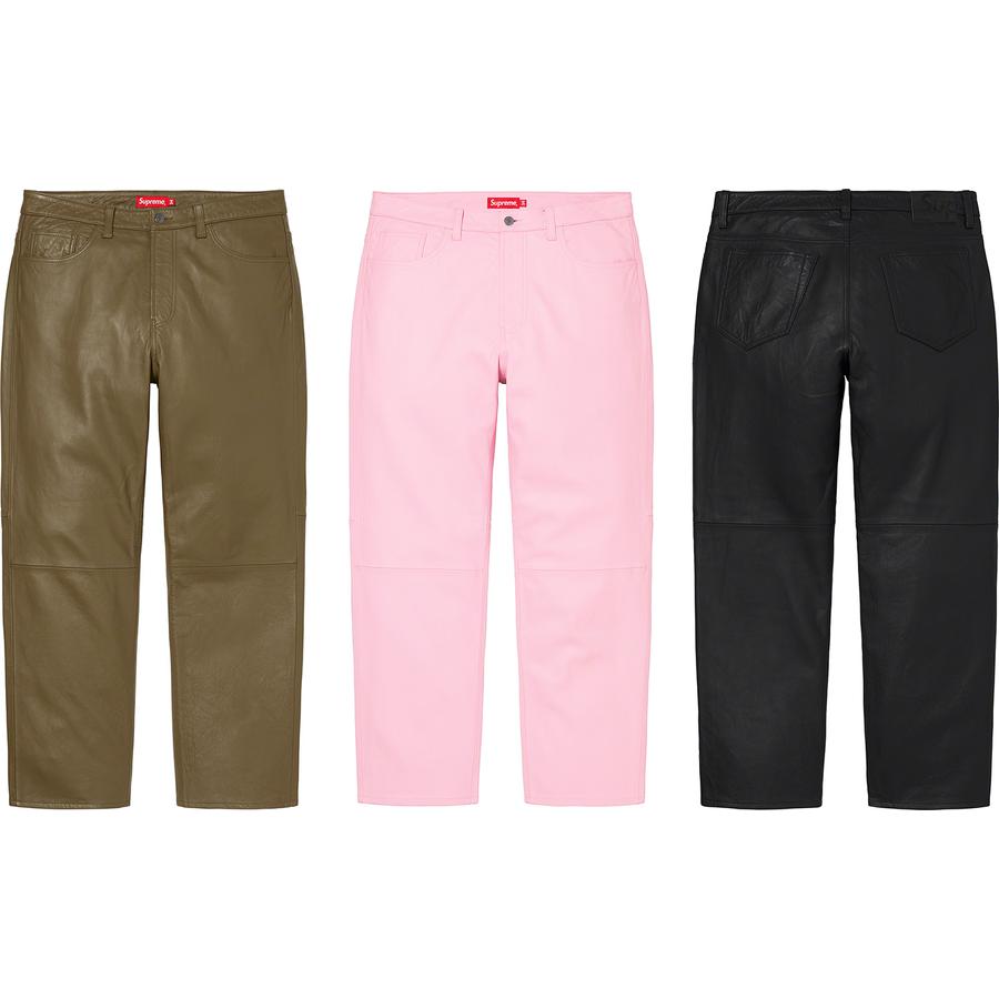 Leather 5-Pocket Jean