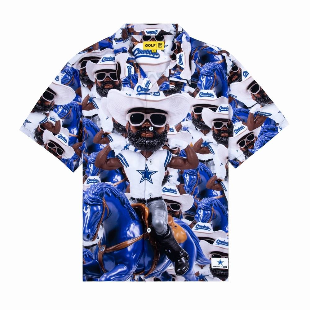Cowboys Rayon Button Up