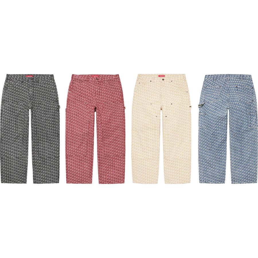 Monogram Double Knee Denim Painter Pant