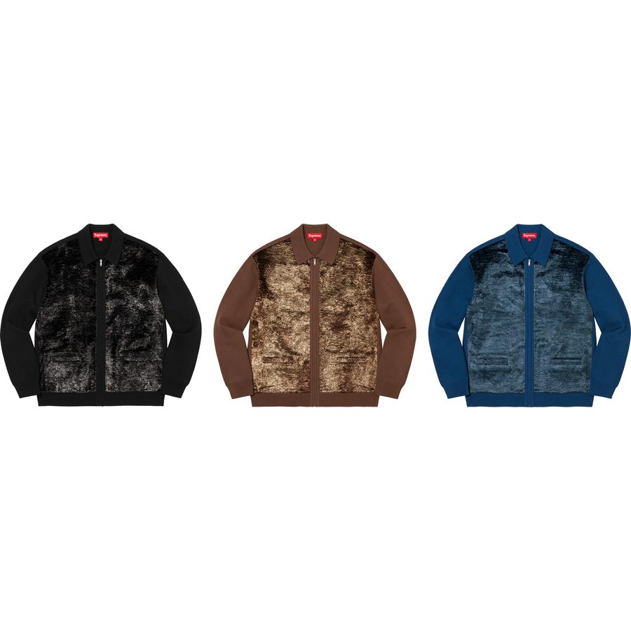 Faux Fur Zip Up Cardigan