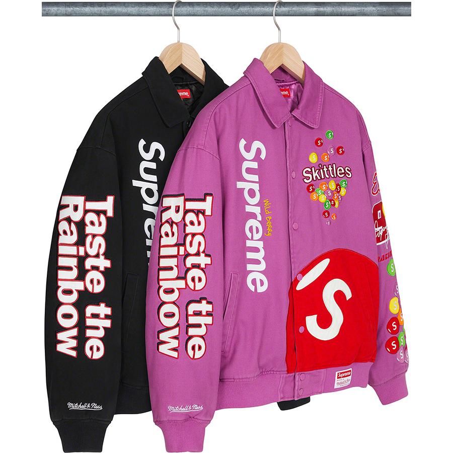 Supreme®/skittles®/mitchell & Ness® Varsity Jacket