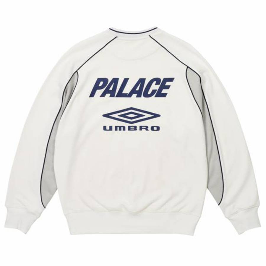 Palace Umbro Crewneck White