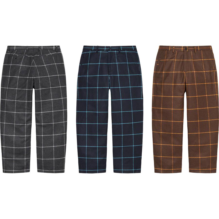 Windowpane Wool Trouser