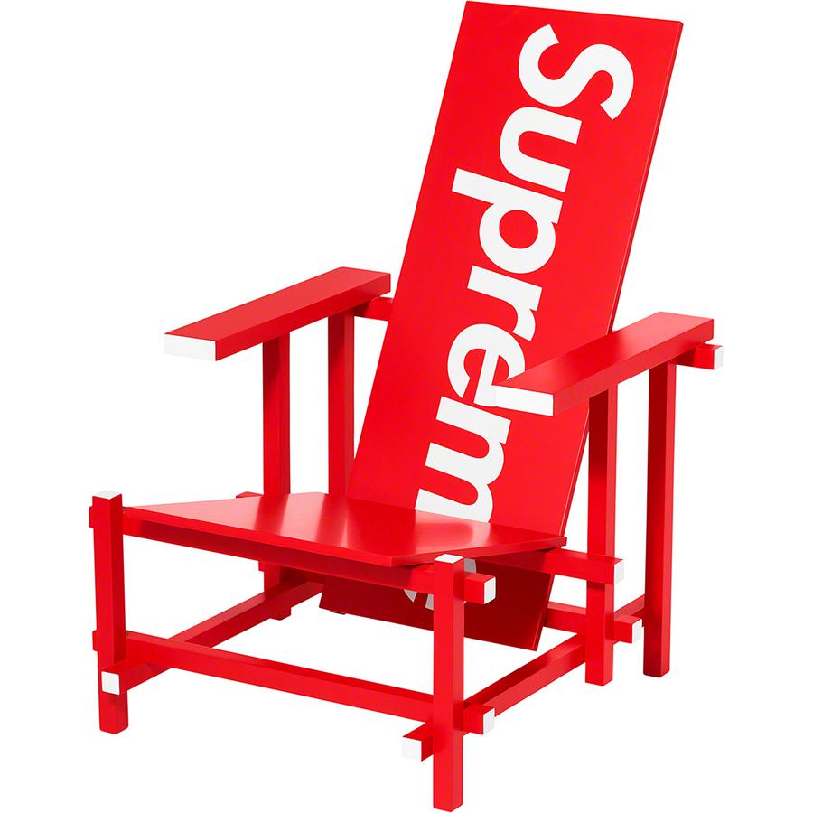 Supreme®/gerrit Rietveld Red Blue Chair For Cassina