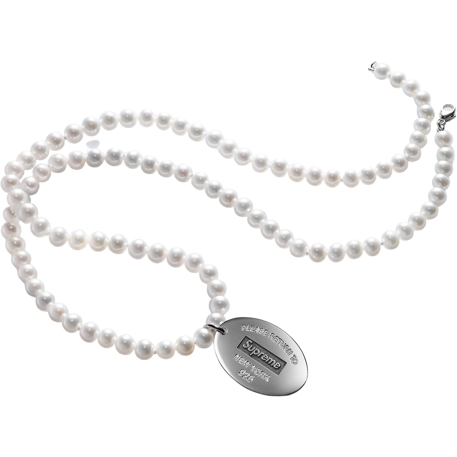 Supreme®/tiffany & Co. Return To Tiffany Oval Tag Pearl Necklace