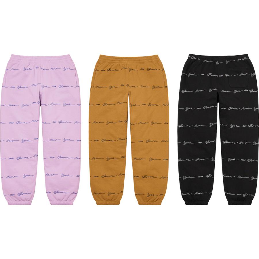 Script Stripe Sweatpant