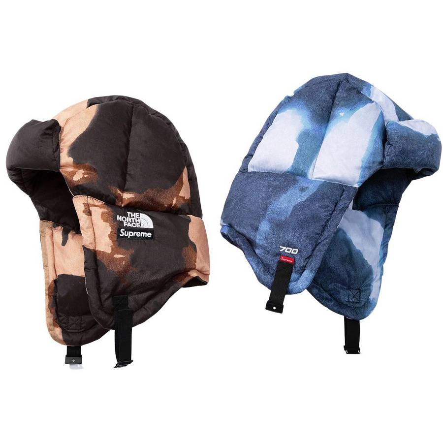 Supreme®/the North Face® Bleached Denim Print Nuptse Trooper