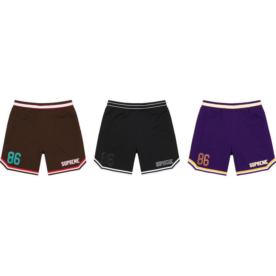 Faux Croc Basketball Short