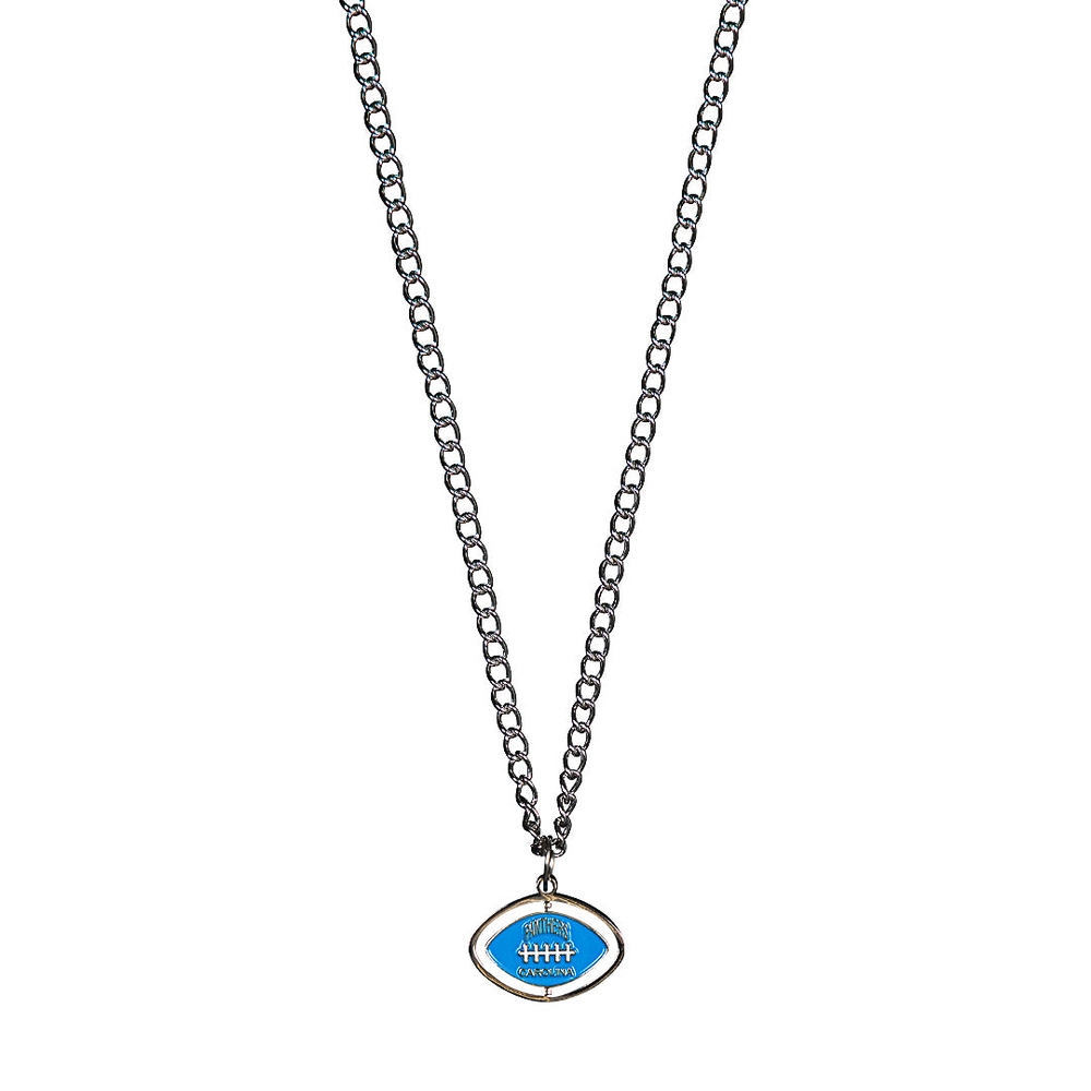 Panthers Spinning Football Necklace