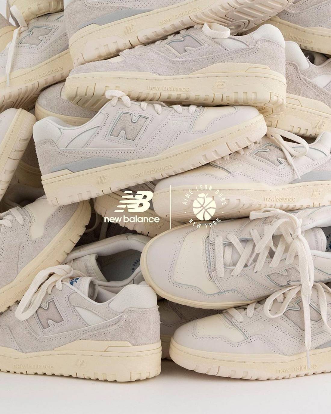 Aimé Leon Dore x New Balance 550 “White Leather”