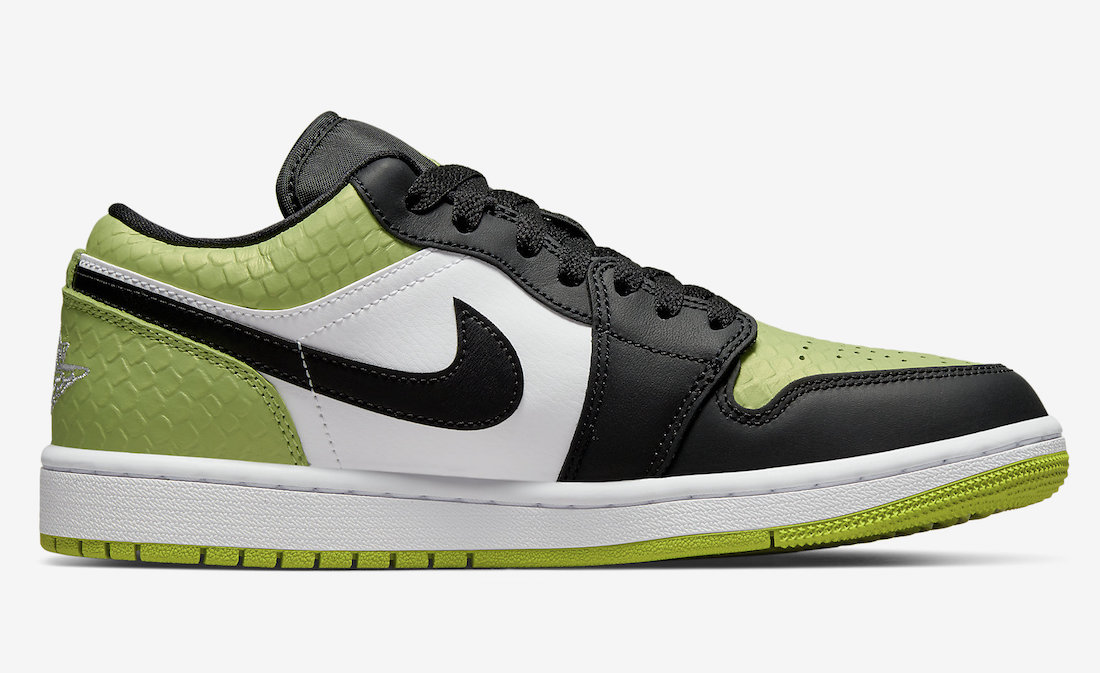Air Jordan 1 Low “Vivid Green Snakeskin”