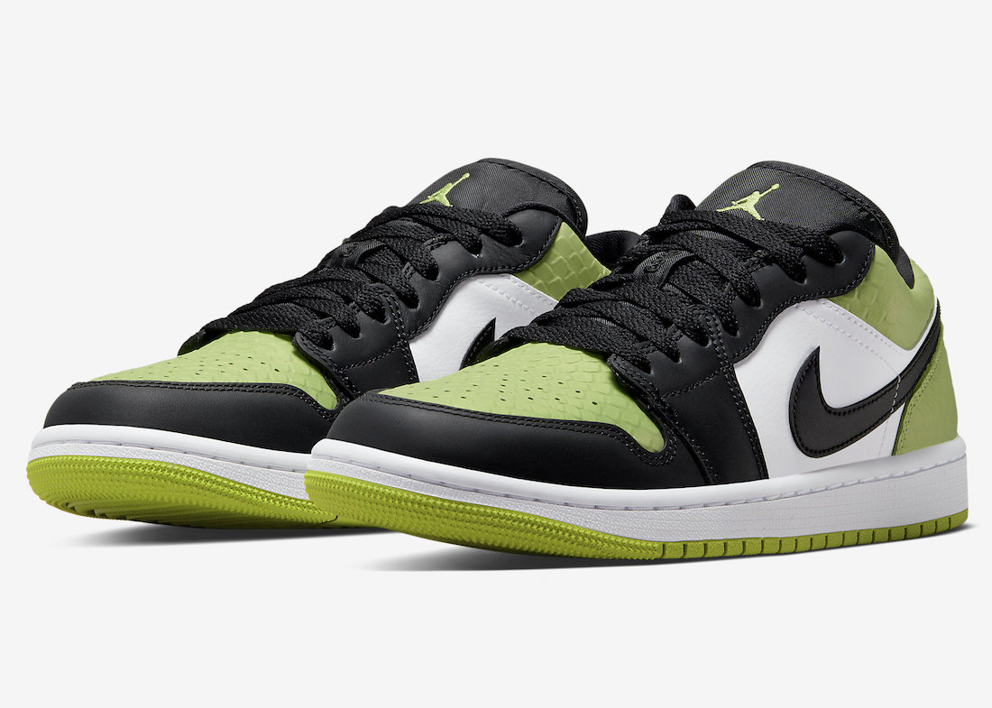 Air Jordan 1 Low “Vivid Green Snakeskin”