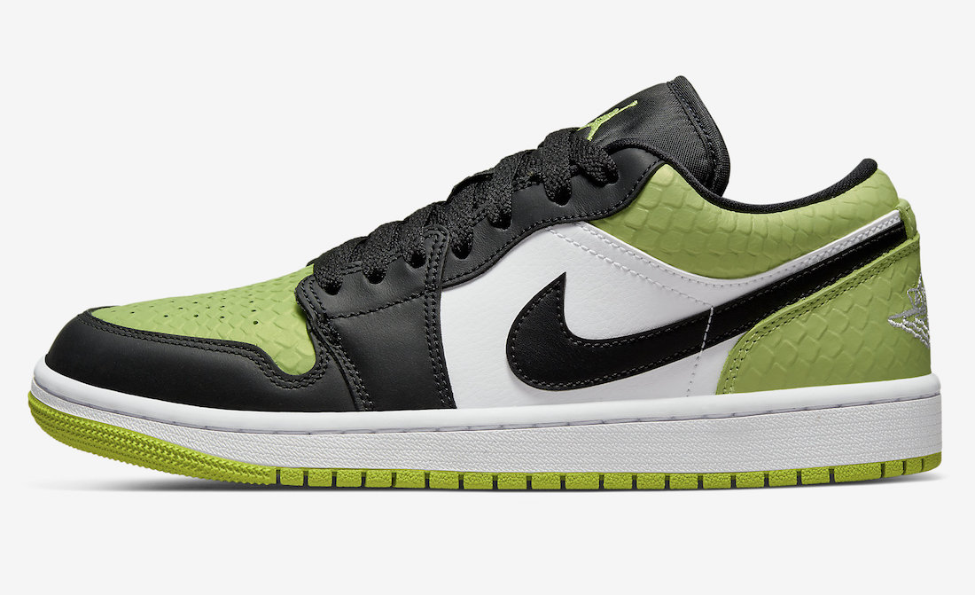 Air Jordan 1 Low “Vivid Green Snakeskin”