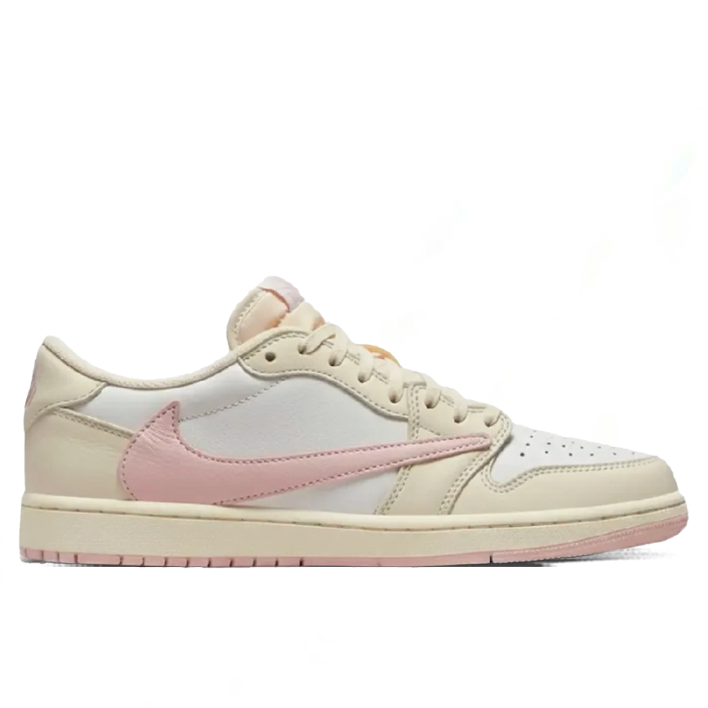 Air Jordan 1 Low x Travis Scott 'Shy Pink' - Muslin/Shy Pink/Sail/University Red