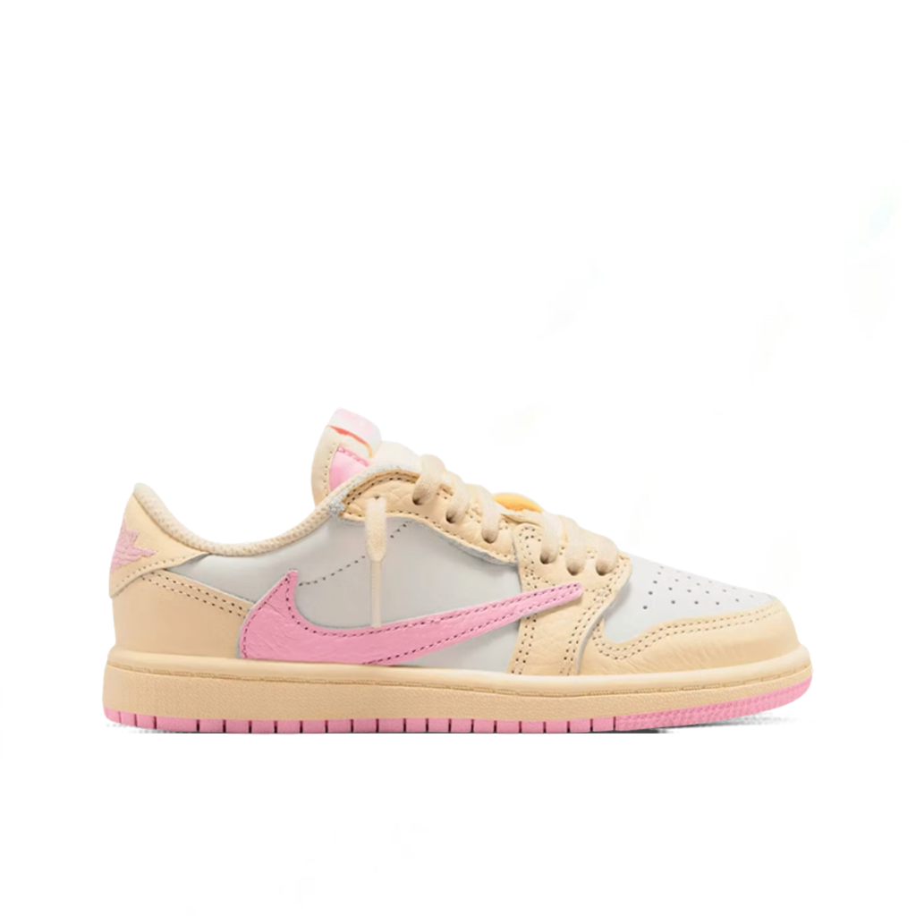 Air Jordan 1 Low x Travis Scott 'Shy Pink' (PS) - Muslin/Shy Pink/Sail/University Red