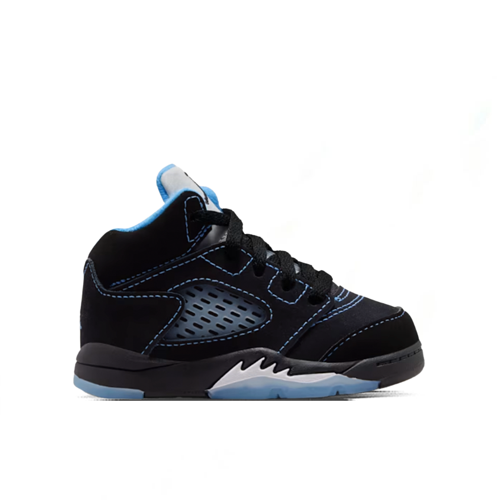 Air Jordan 5 Retro 'Black Carolina' (TD) - Black/Multi
