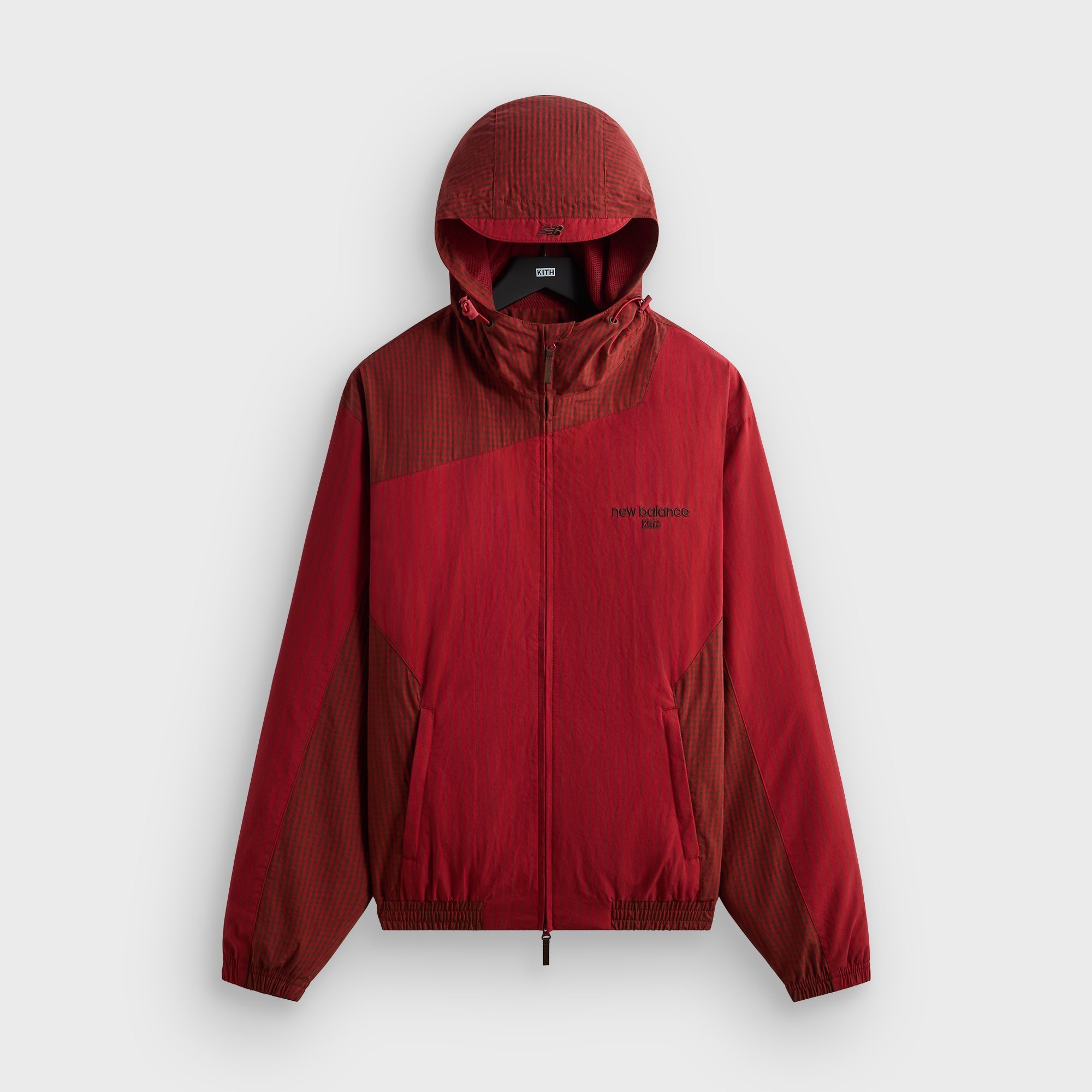 Kith & New Balance Poplin Mix Madison V Jacket - Biking Red - PH